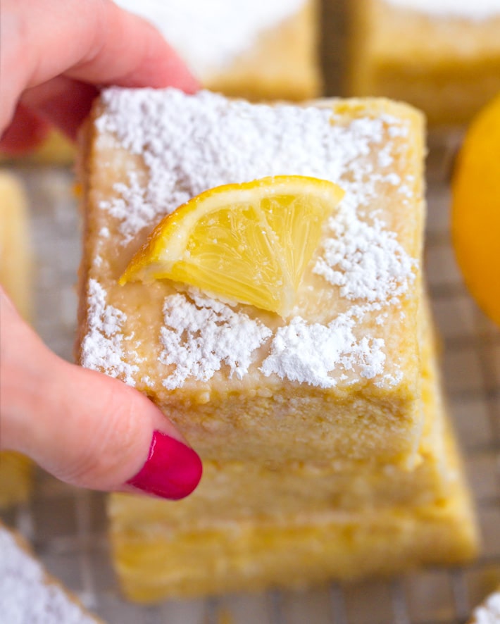 Barras veganas de limón - ¡Receta deliciosa y cremosa! 7 Postre vegano ligero con barra de limón