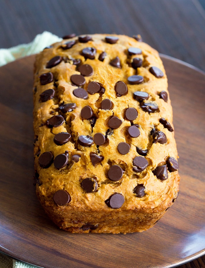 Pan de Calabaza Vegano - Katie Cubierto de Chocolate 8 Pan de calabaza sin lácteos sin huevos