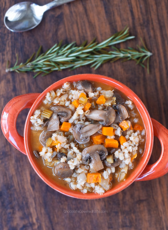 sopa de champiñones de cebada sopa de champiñones de cebada
