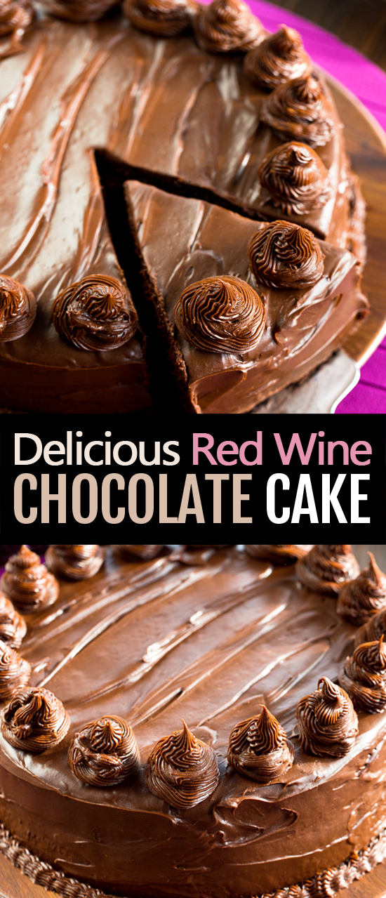 Tarta de chocolate con vino tinto para cumpleaños o fiestas Tarta de chocolate con vino tinto para cumpleaños o fiestas