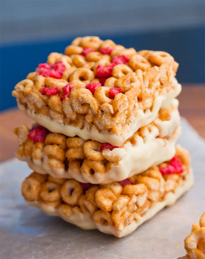 Barritas de cereales y leche caseras Barritas de cereales y leche caseras