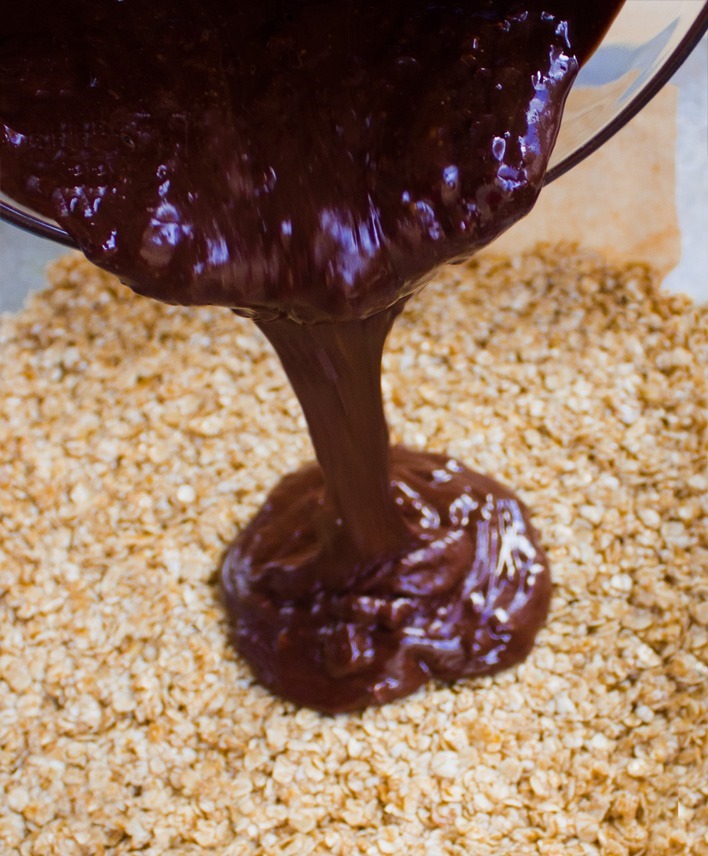 Barritas de avena con chocolate (veganas, sin gluten) Barritas de avena con chocolate (veganas, sin gluten)