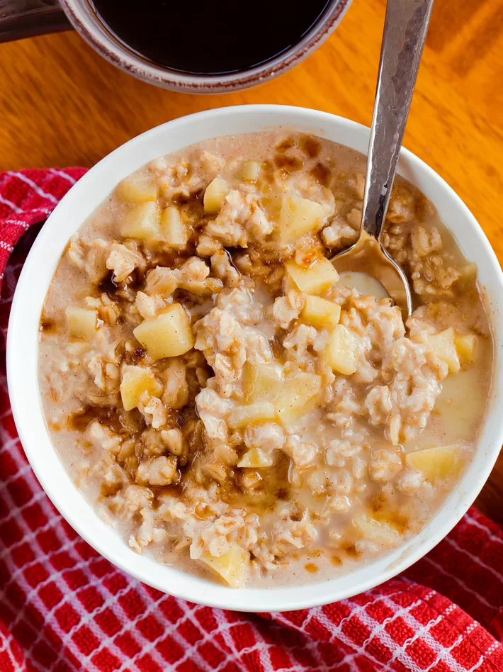 Receta saludable de avena con manzana Receta saludable de avena con manzana