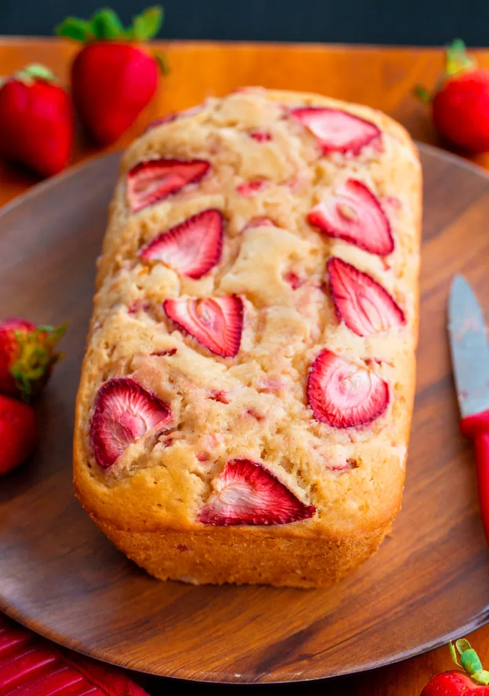 Pan de fresa saludable Pan de fresa saludable