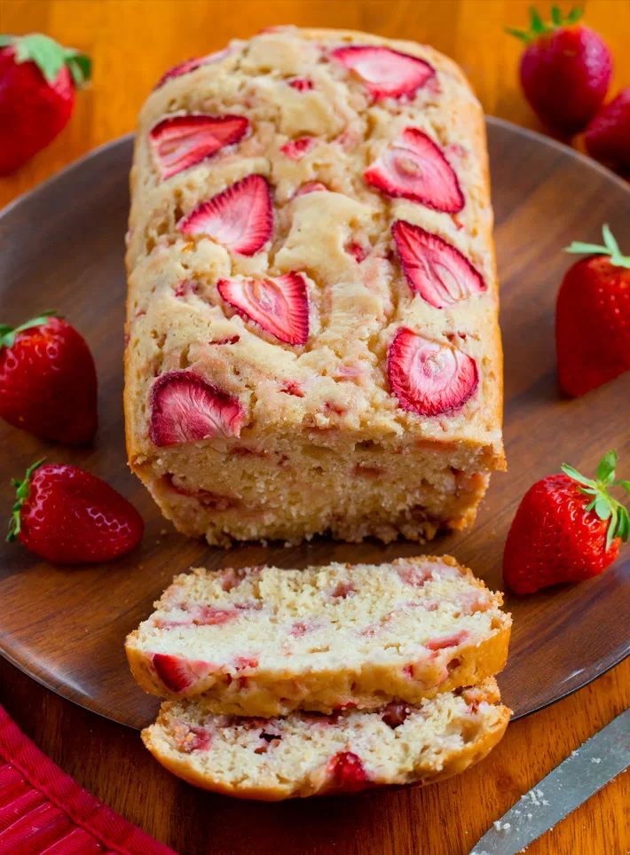 Pan casero de fresas Pan casero de fresas