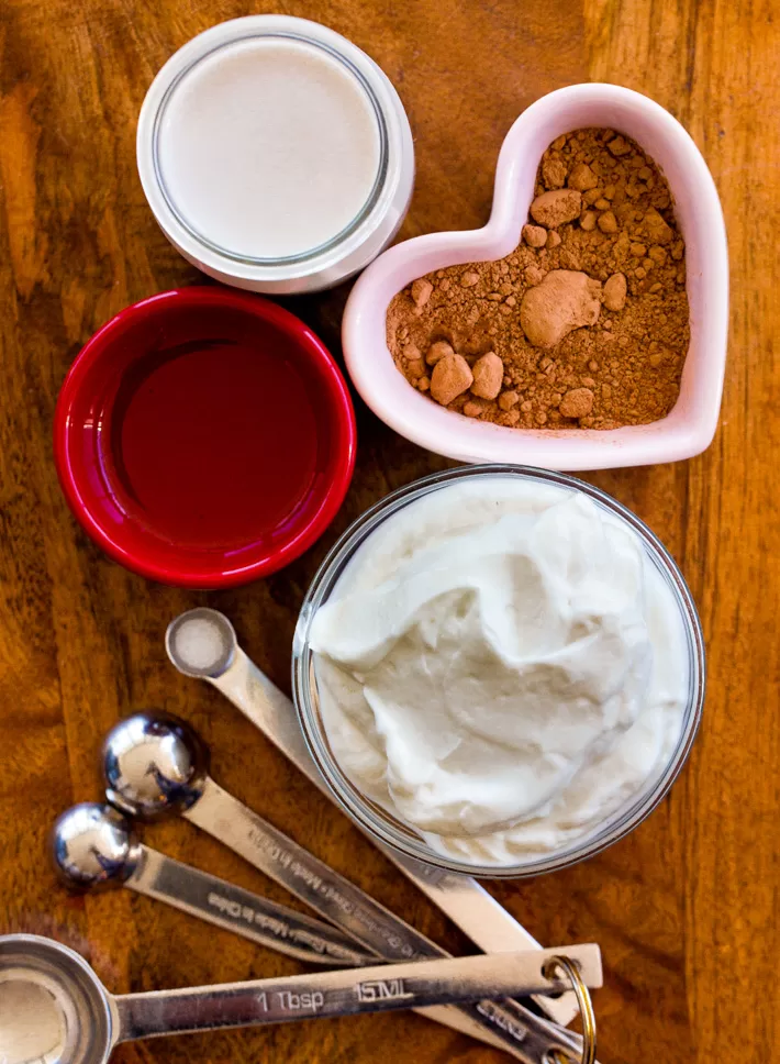 Ingredientes del batido de yogur Ingredientes del batido de yogur