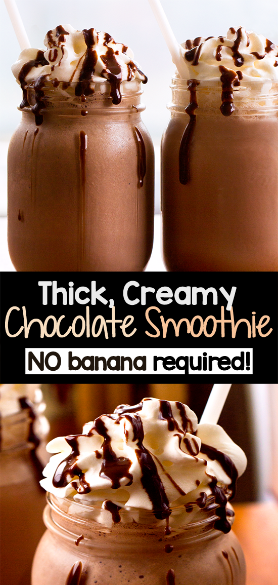 Receta saludable de batido de chocolate espeso Receta saludable de batido de chocolate espeso
