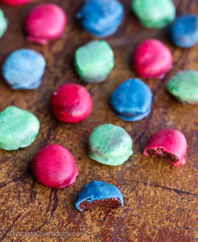 Tazas de chocolate con frambuesas - Katie in chocolate 10 M&M caseros