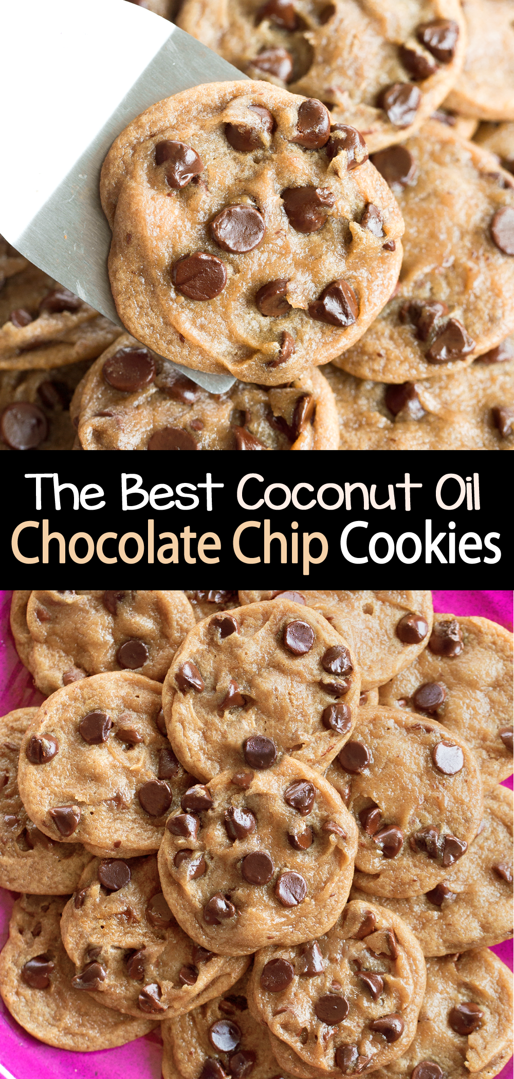 Galletas de chispas de chocolate con aceite de coco 2