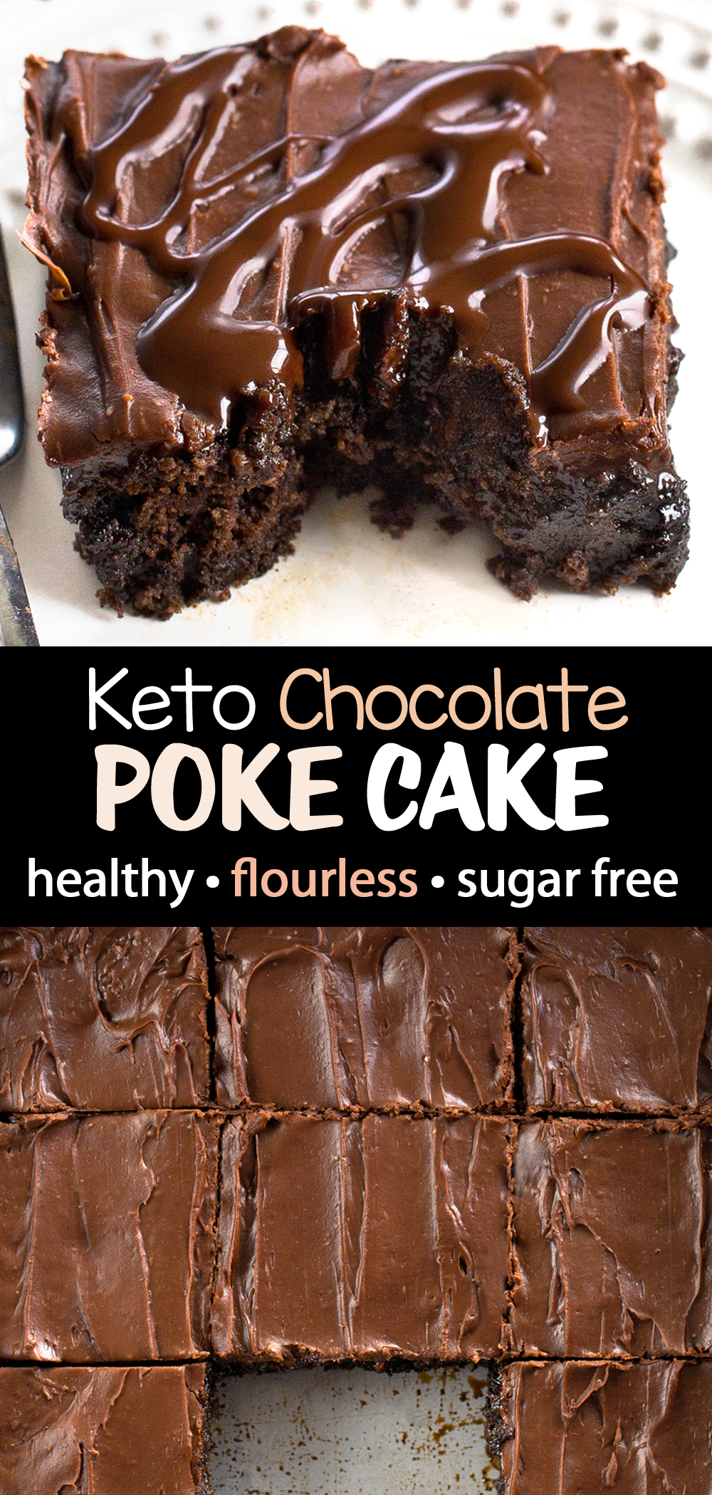 ¡Keto Poke Cake es la mejor receta de postre cetogénico! 2