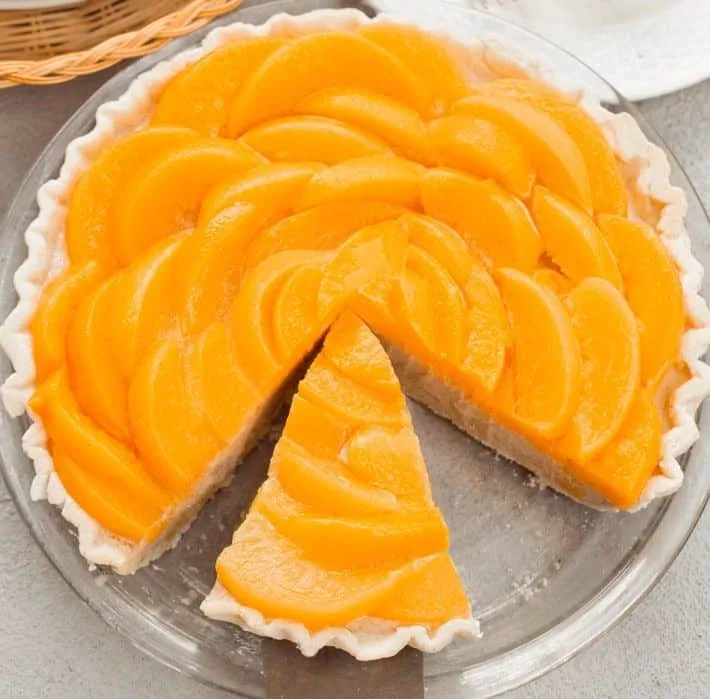 Pastel de crema de durazno vegano sin hornear 6 Ice Cream Fruit Pie Recipe