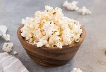 perfect stovetop popcorn served in a bowl