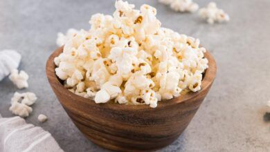 perfect stovetop popcorn served in a bowl