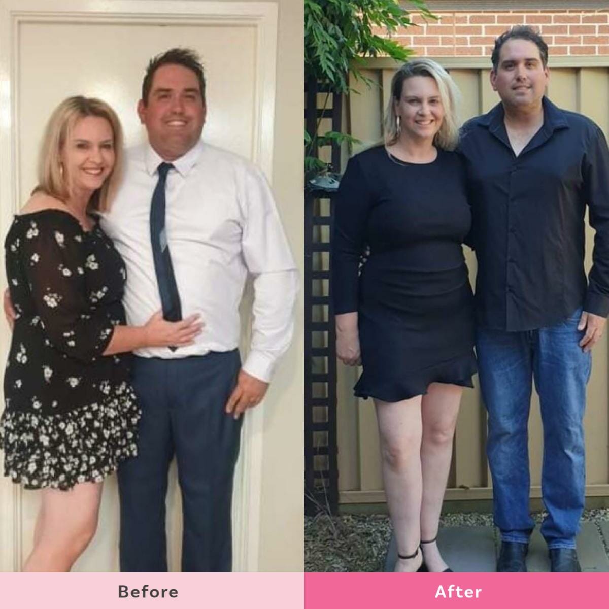 Marido y mujer superan sus metas de perdida de peso