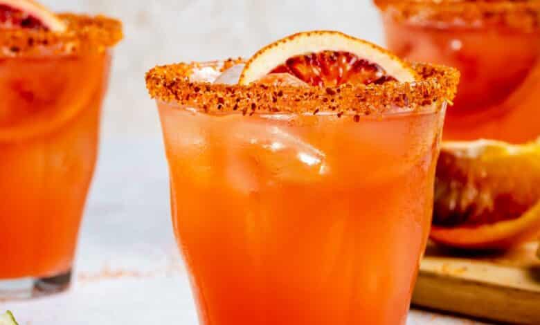 Margarita picante de naranja sanguina - Cocina ambiciosa