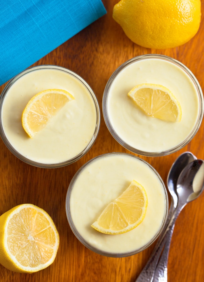 Mousse cremoso de limón fácil