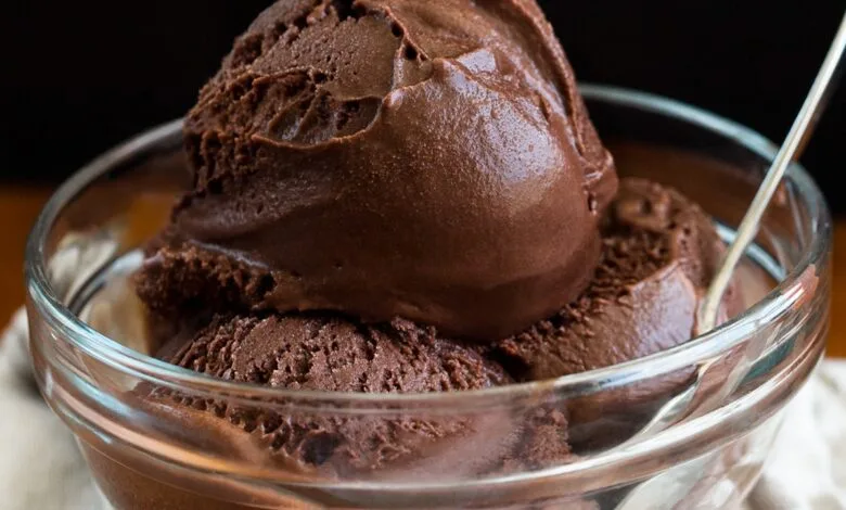 Receta de sorbete de chocolate - Katie cubierta de chocolate 1 Chocolate Sorbet