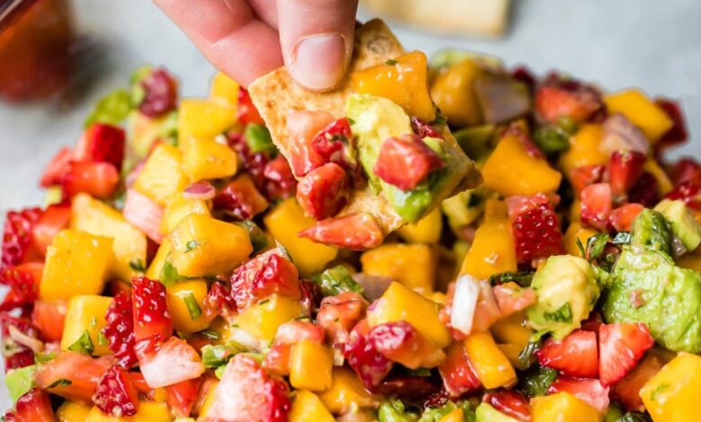 Salsa de aguacate, fresa y mango | Cocina ambiciosa