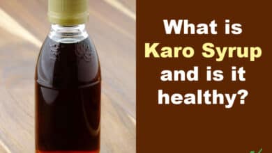 dark karo syrup bottle wooden background