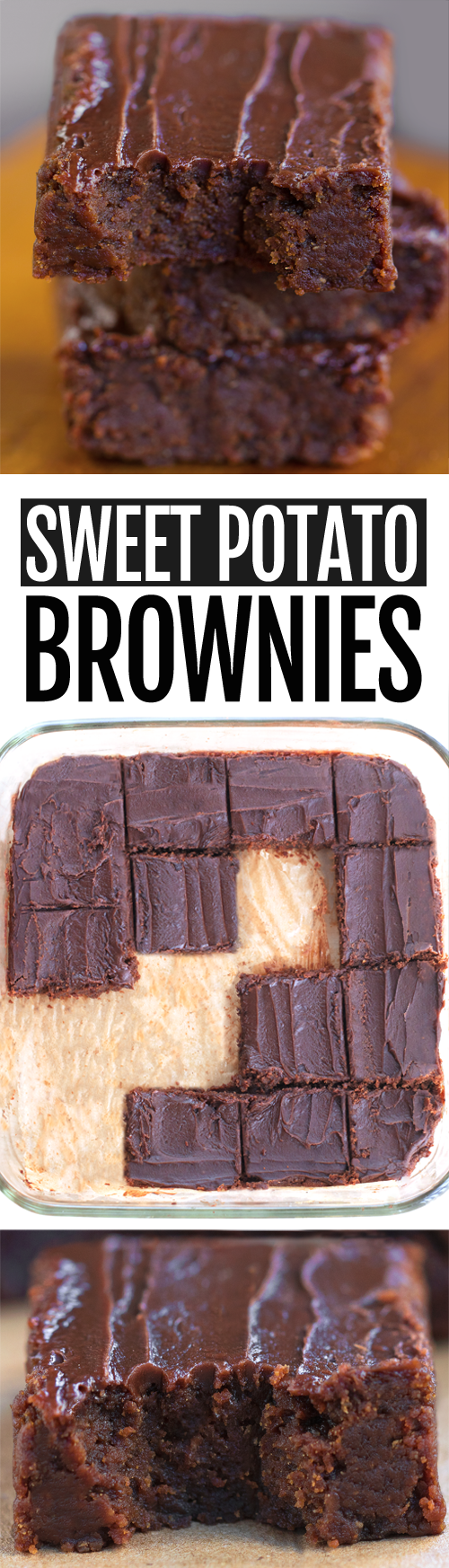 Receta secreta de brownies saludables de camote