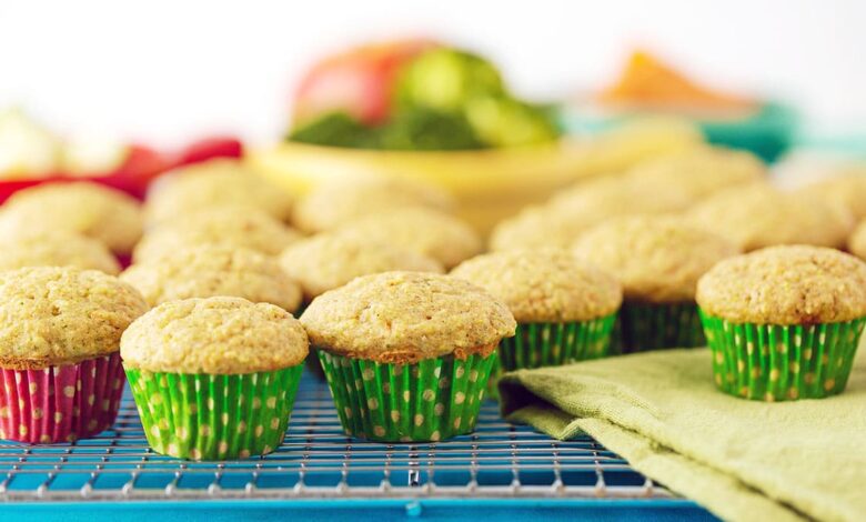Muffins de frutas y verduras: perfectos para los quisquillosos