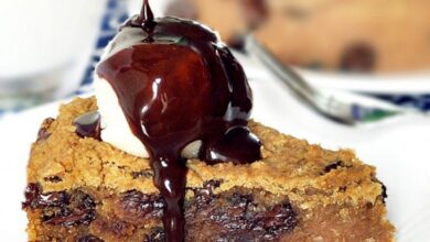 Deep Dish Cookie Pie – One of our favorite recipes! It tastes like eating a giant homemade chocolate chip cookie!… Recipe, as featured on ABC News: @choccoveredkt https://chocolatecoveredkatie.com