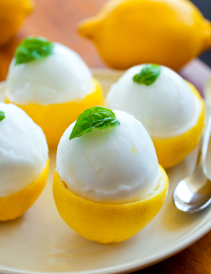 La mejor receta de sorbete de limón