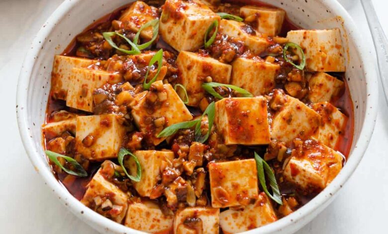 Mapo Tofu vegano (Mapo Tofu) | Bocadillos saludables de Lisa Lin