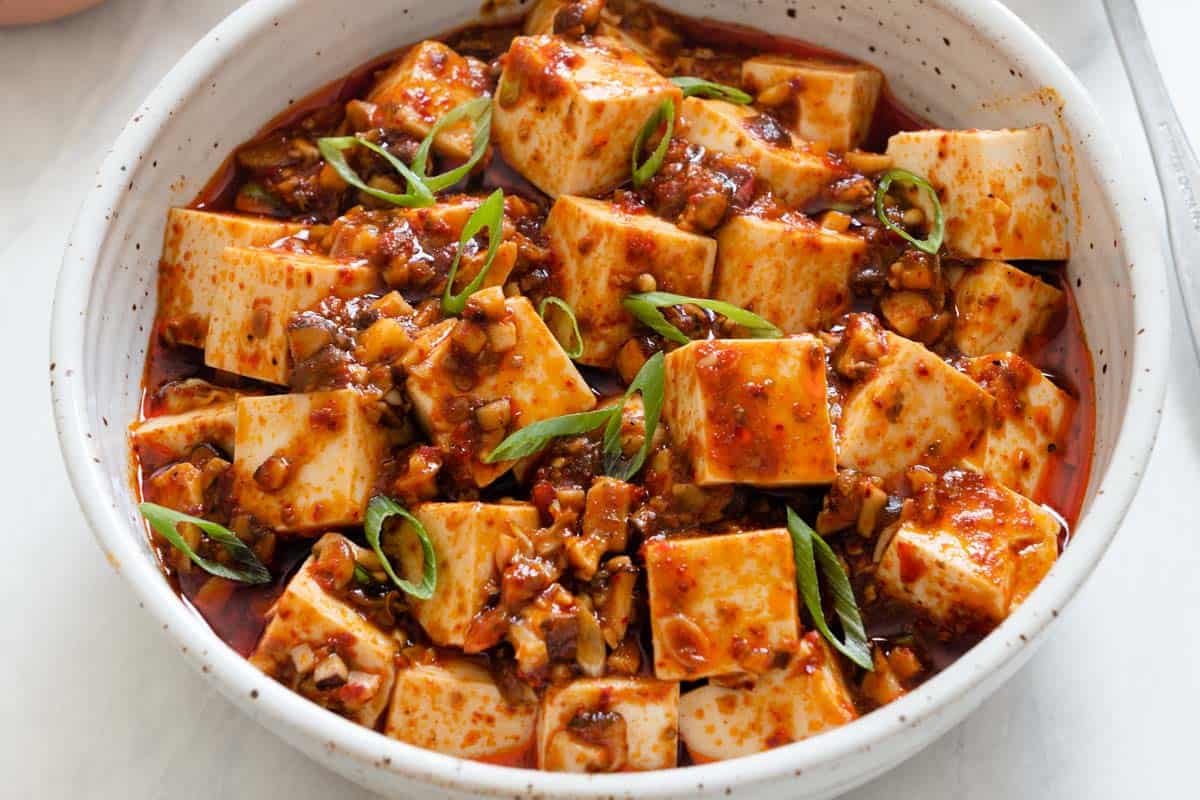 Tofu mapo vegano