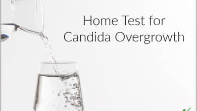 glass of water for candida saliva test