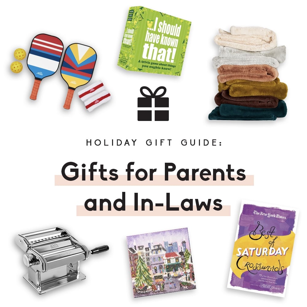 collage de ideas de regalos para padres y familiares