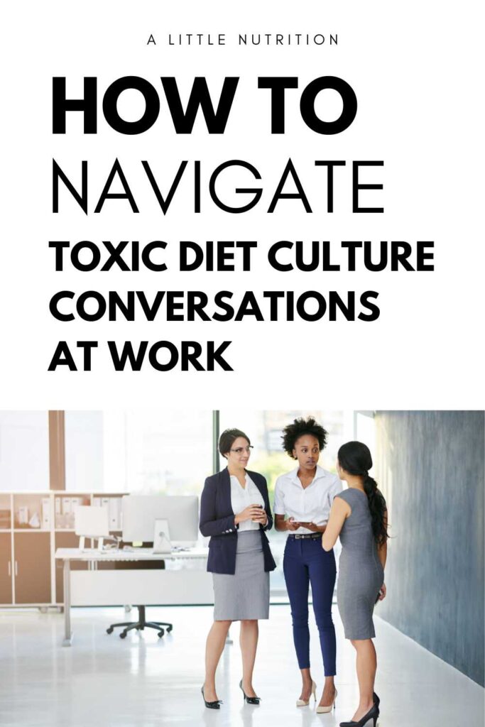 conversaciones sobre la cultura de la dieta tóxica