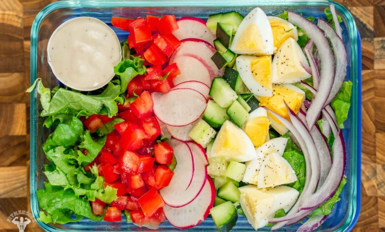 how to meal prep salads