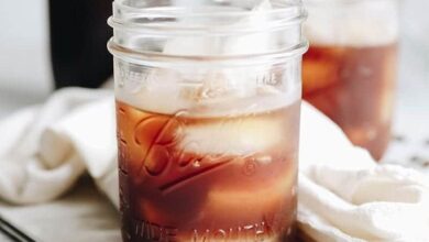 Step #4: pour cold brew over ice