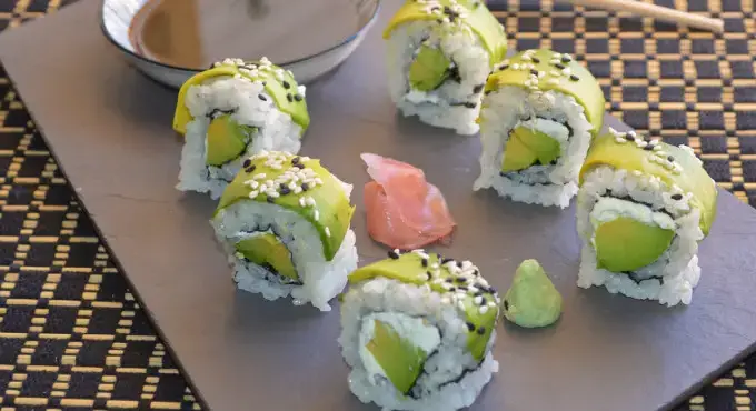 Rollos de Sushi Vegano