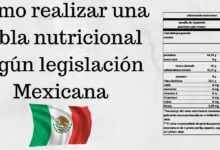 Las Tablas Nutricionales de Alimentos para Productos Mexicanos
