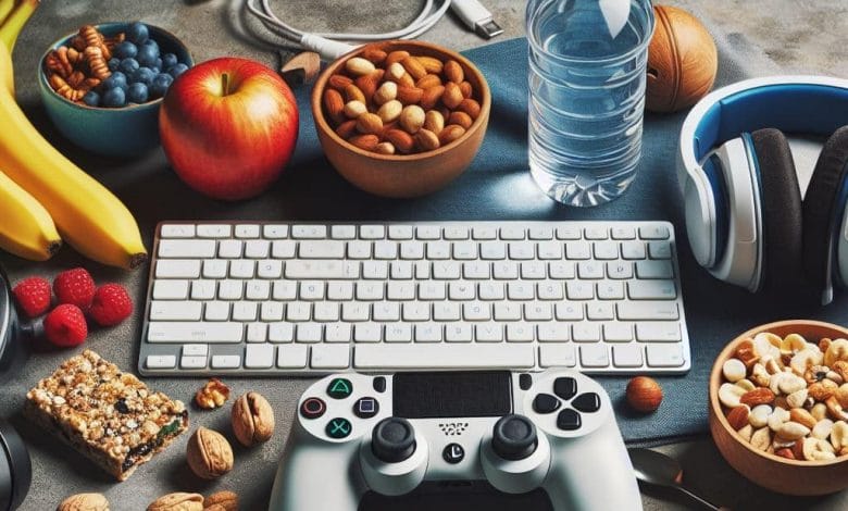 Nutrición para gamers teclado