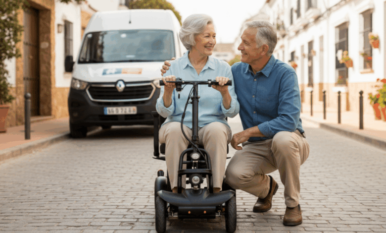 Silla de ruedas eléctrica: movilidad avanzada, autonomía y calidad de vida con Careway 1 Silla de ruedas eléctrica con Careway pareja